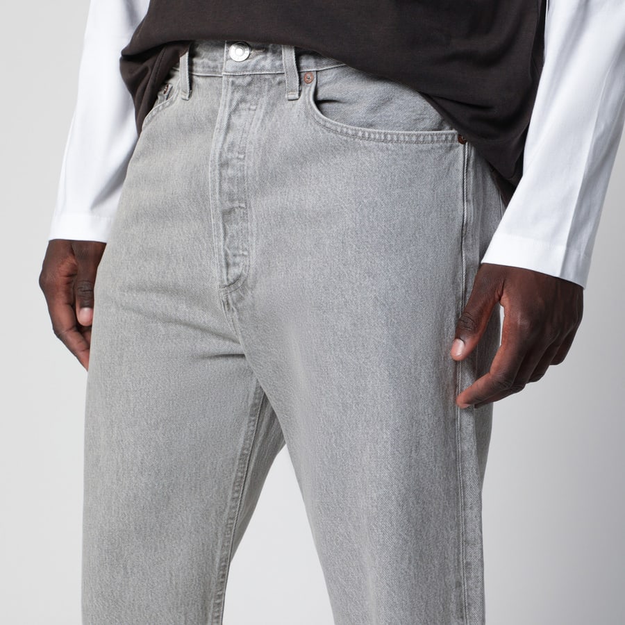 AGOLDE Jeans 90's in denim grigio slavato, view 5