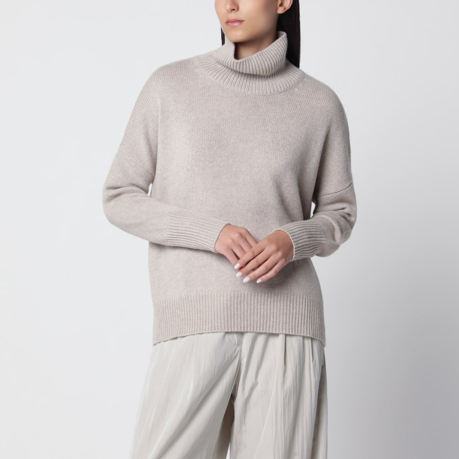 LISA YANG Maglione Heidi in cashmere color sabbia