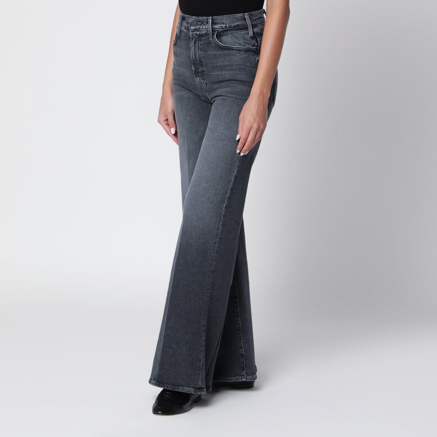 MOTHER Jeans The Hustler Roller Sneak in denim grigio scuro, view 3