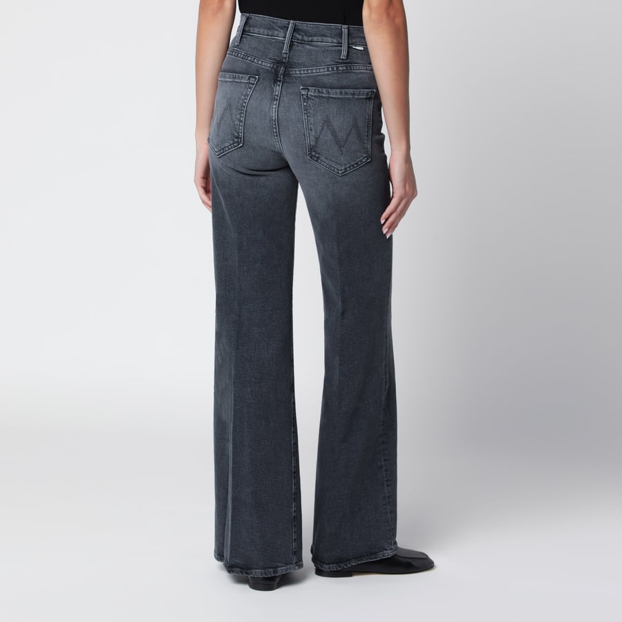 MOTHER Jeans The Hustler Roller Sneak in denim grigio scuro, view 4