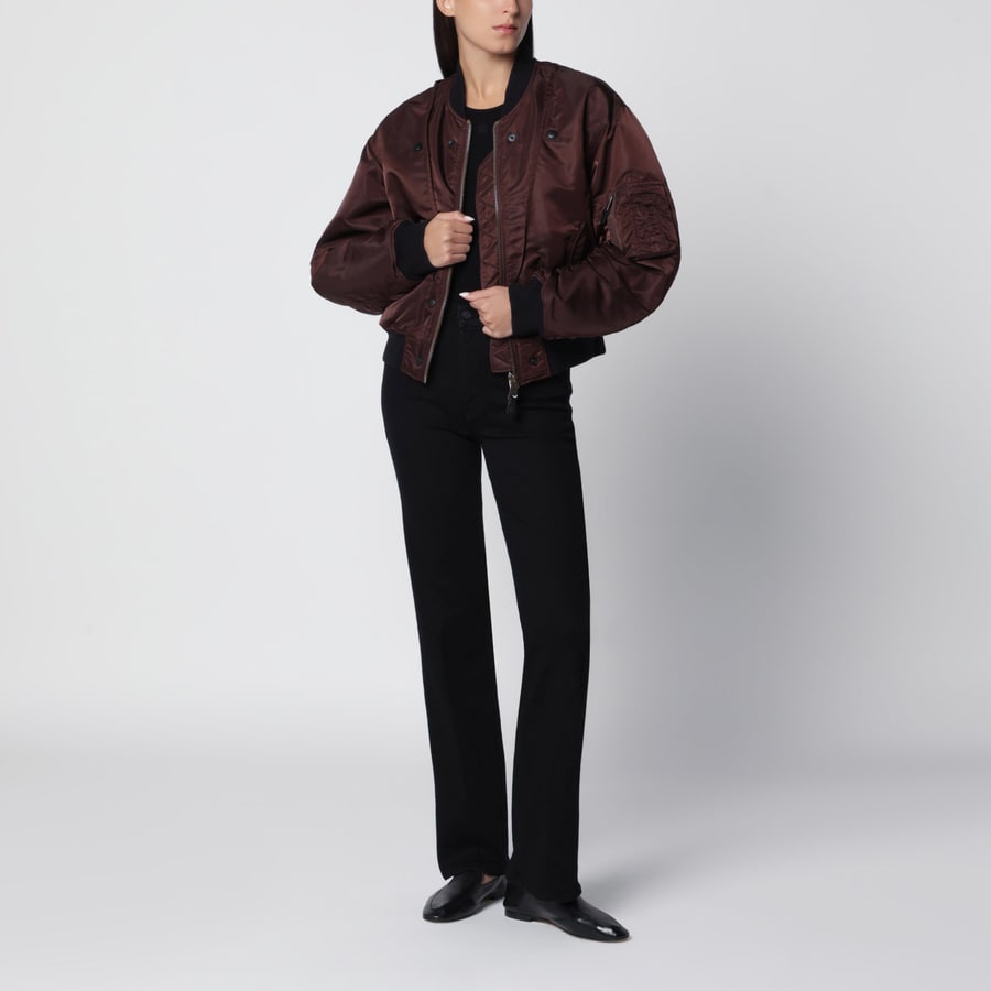MOTHER Jeans The Kick It in denim nero, view 2