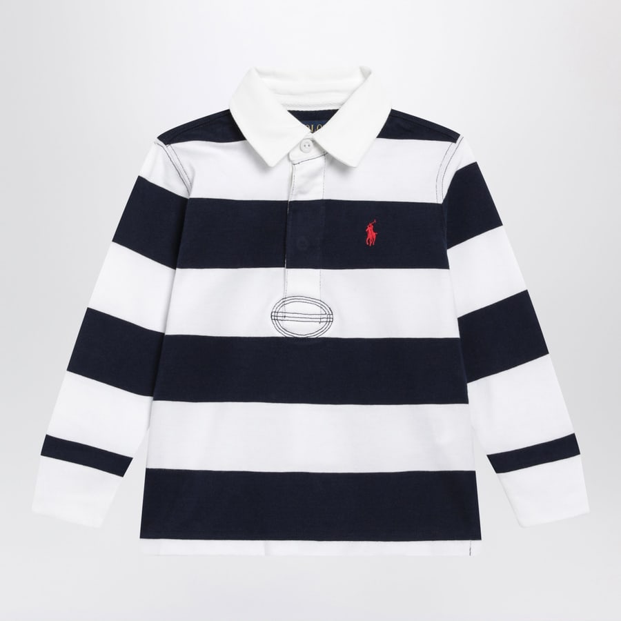 Polo Ralph Lauren Polo a righe blu navy/bianca in cotone