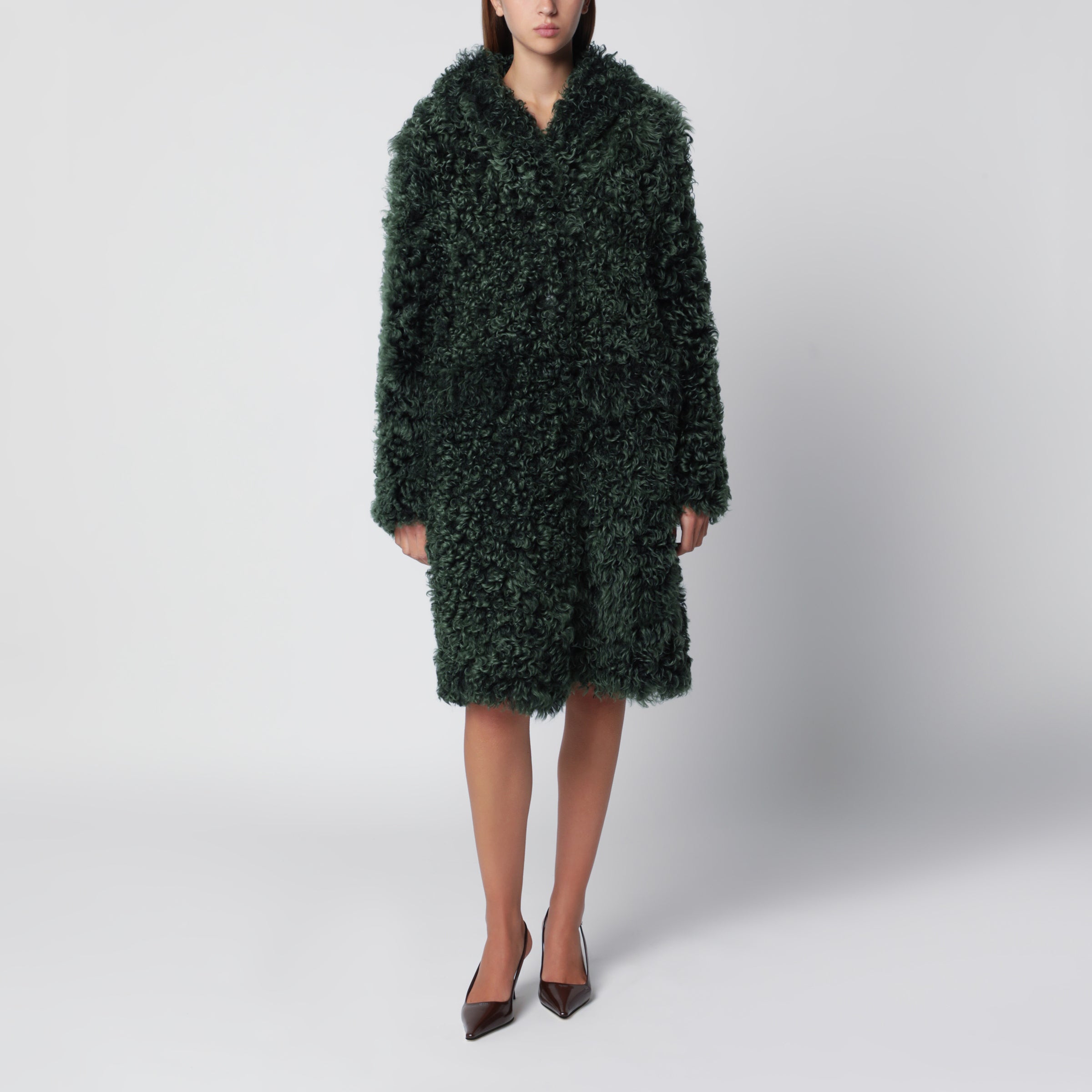 Prada Pelliccia verde smeraldo
