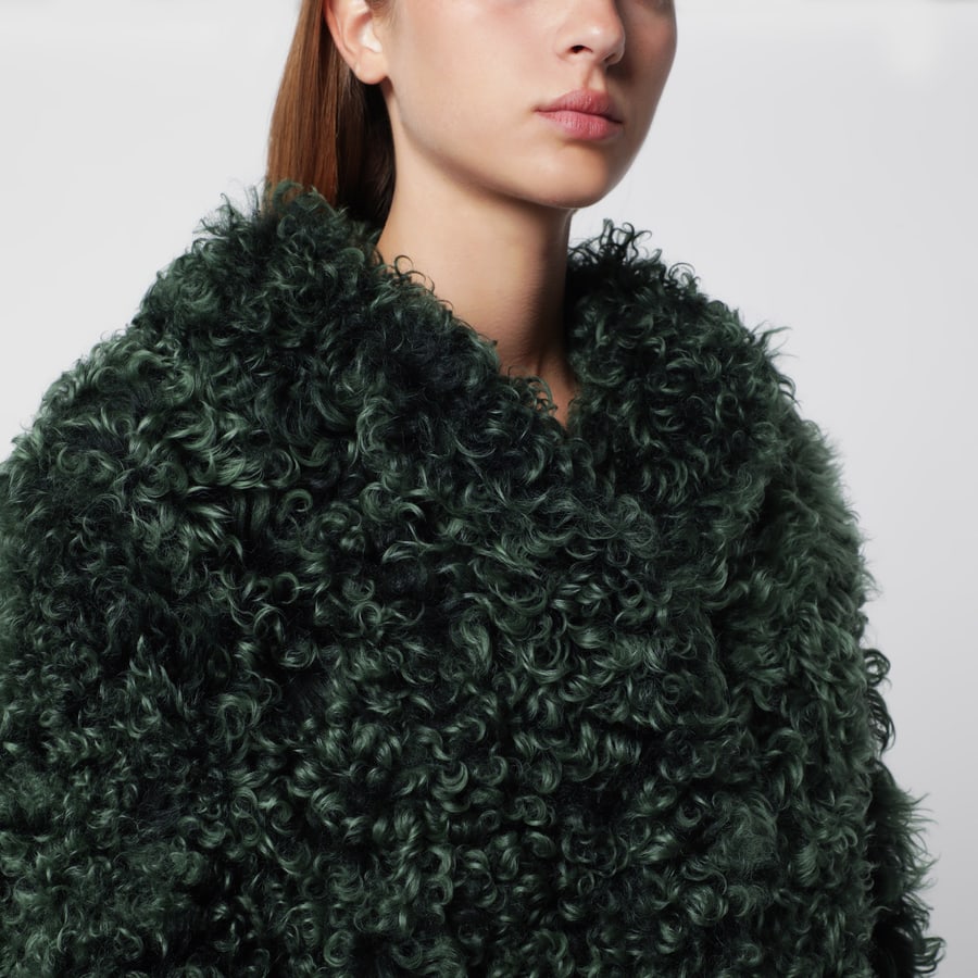 Prada Pelliccia verde smeraldo, view 4