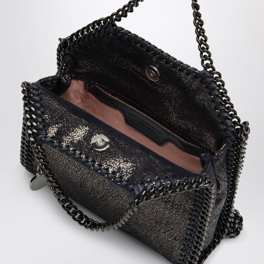 Stella McCartney Borsa Tote micro Falabella blu navy scuro, view 5
