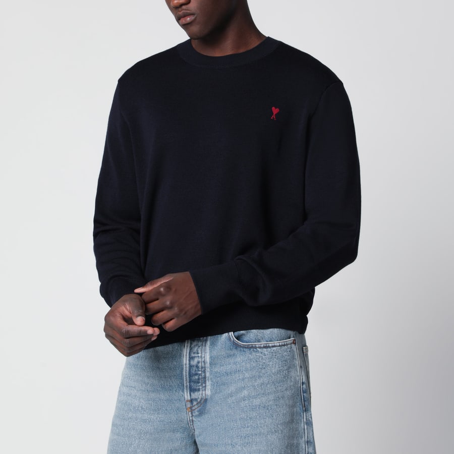 AMI Paris Maglione Ami De Coeur blu navy