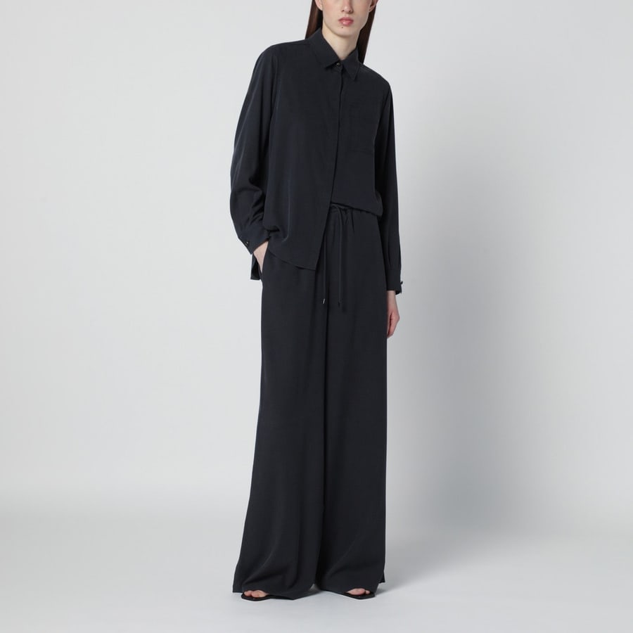 Max Mara Camicia blu in seta, view 2