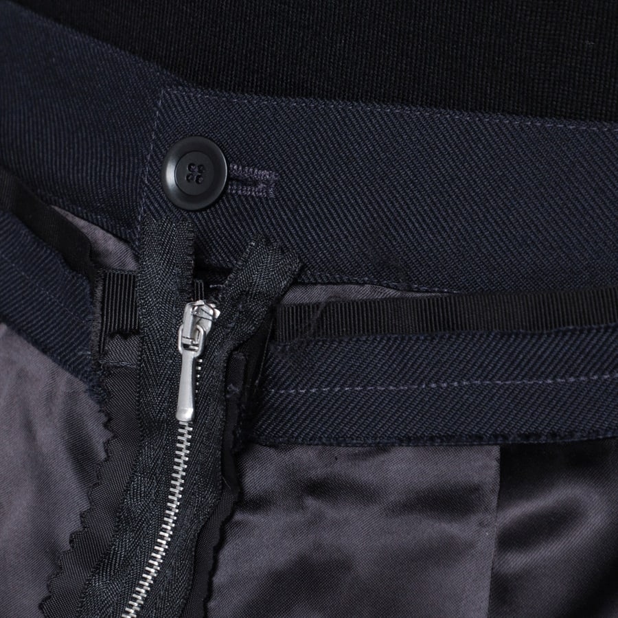 Maison Margiela Gonna blu con pannelli laterali in satin, view 5