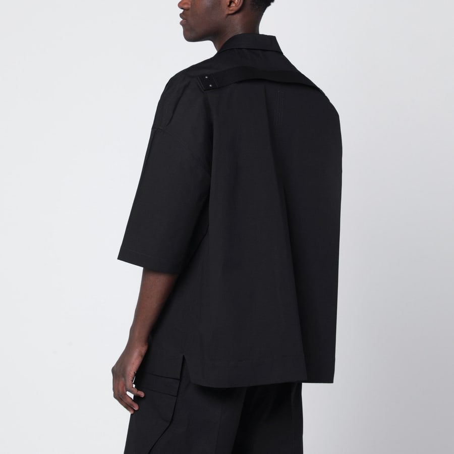 Rick Owens Camicia nera con tasche, view 3