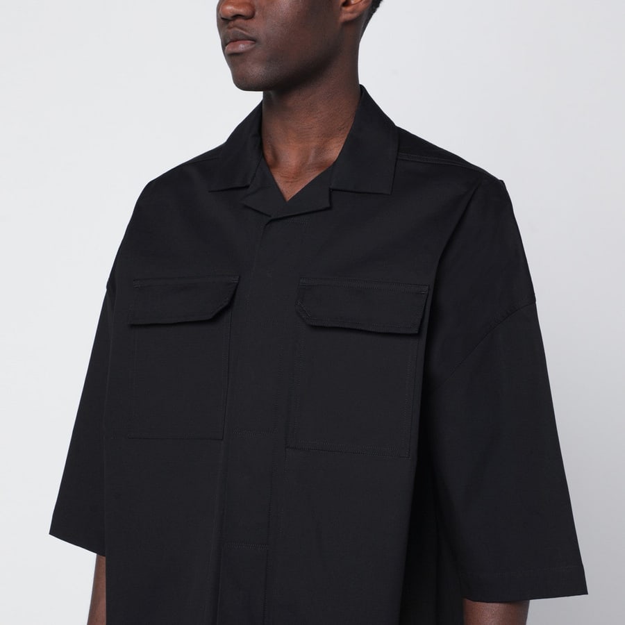 Rick Owens Camicia nera con tasche, view 4