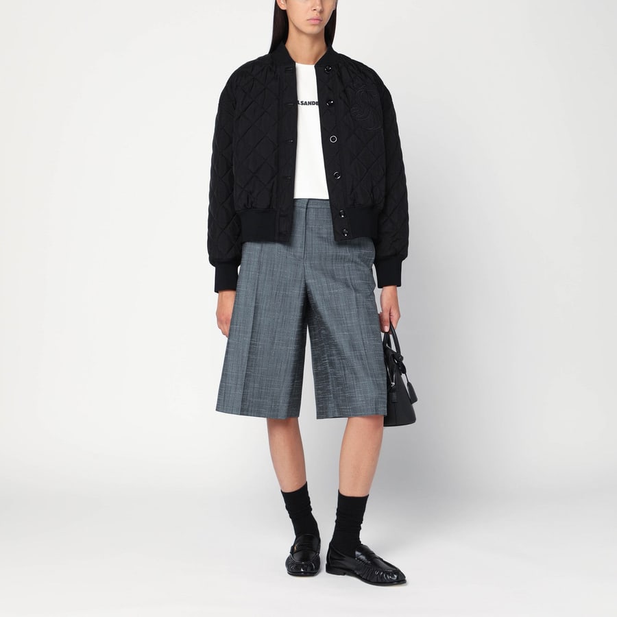 Jil Sander Bomber trapuntato nero, view 2