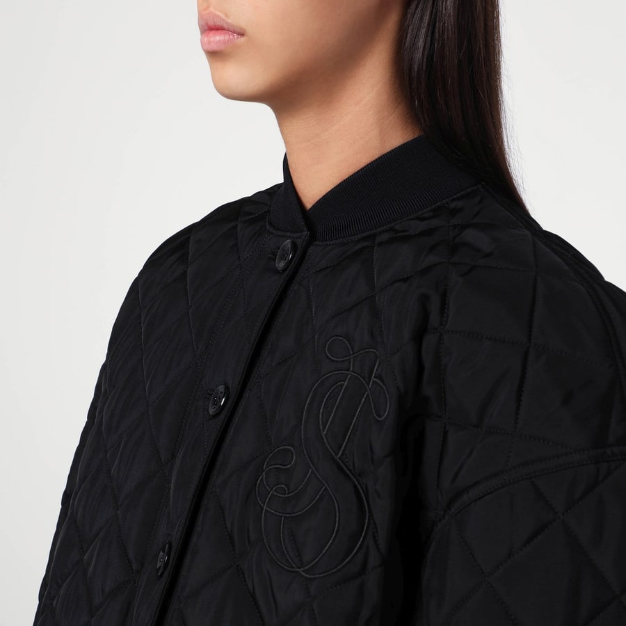 Jil Sander Bomber trapuntato nero, view 4