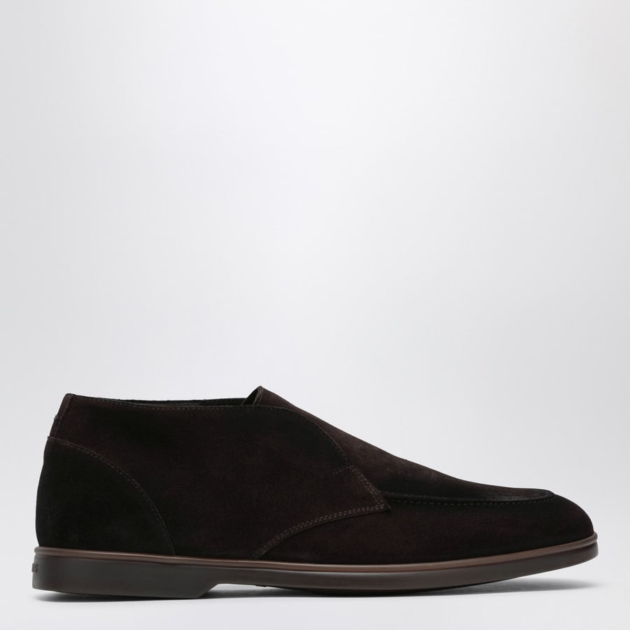 DOUCAL'S Desert boot senza lacci in suede marrone
