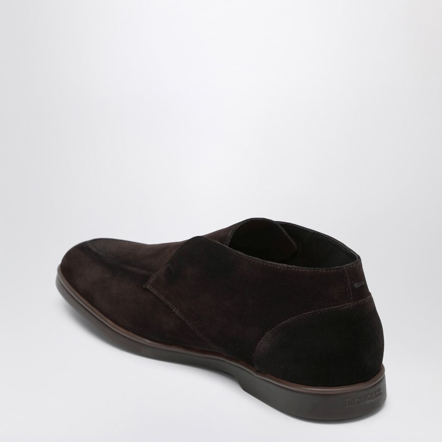 DOUCAL'S Desert boot senza lacci in suede marrone, view 4