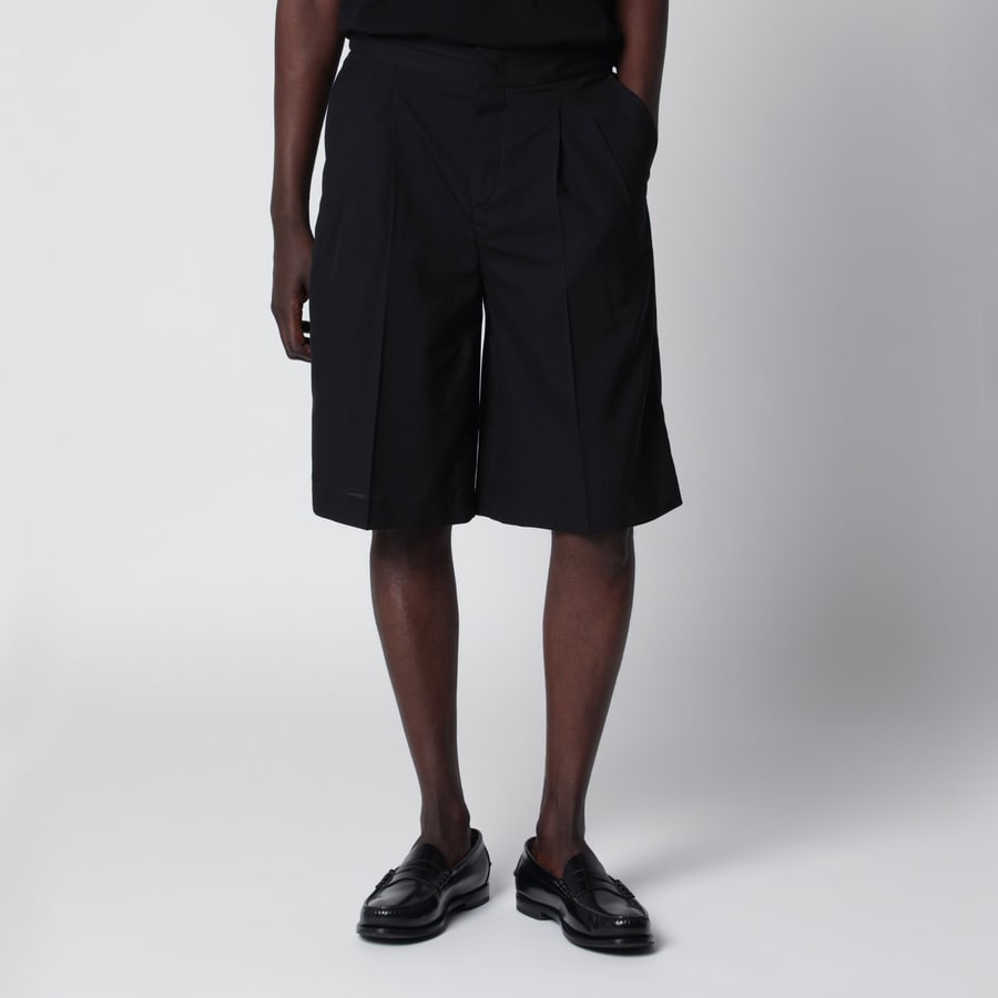 PT Torino Bermuda nero in cotone