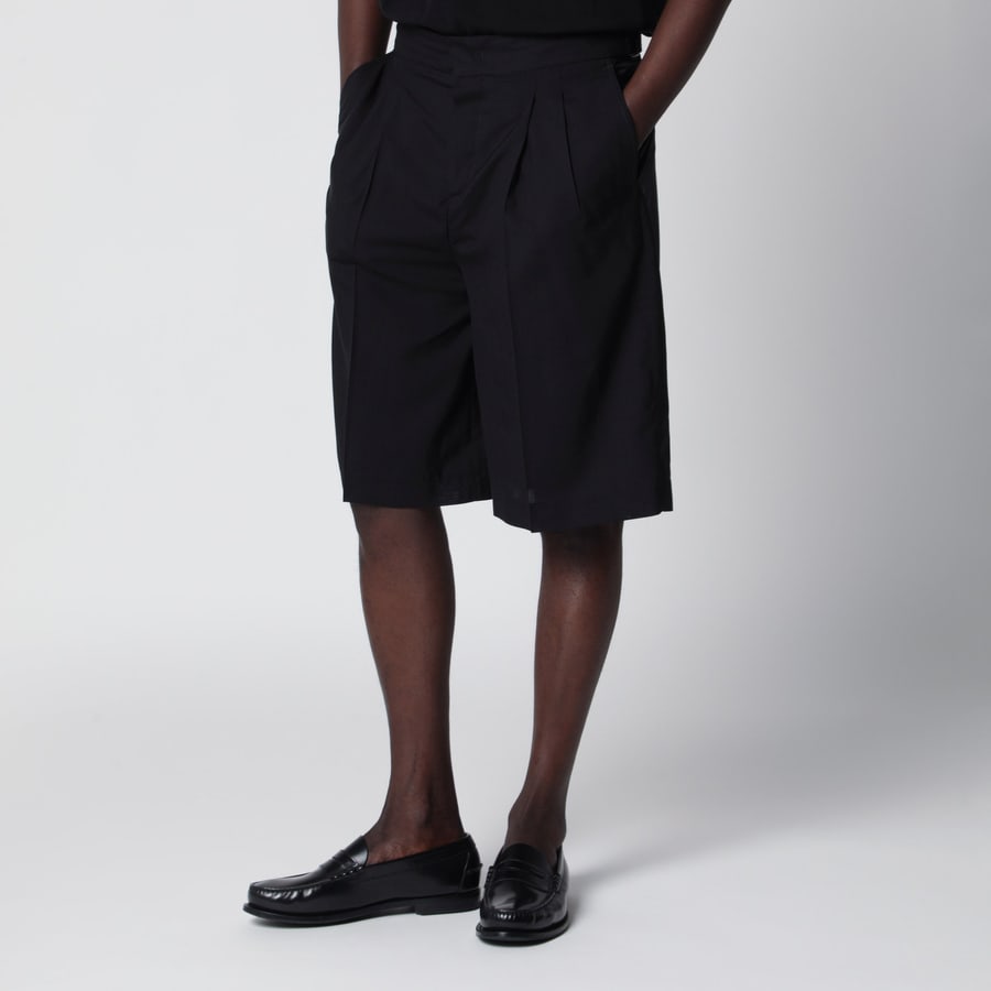 PT Torino Bermuda nero in cotone, view 3