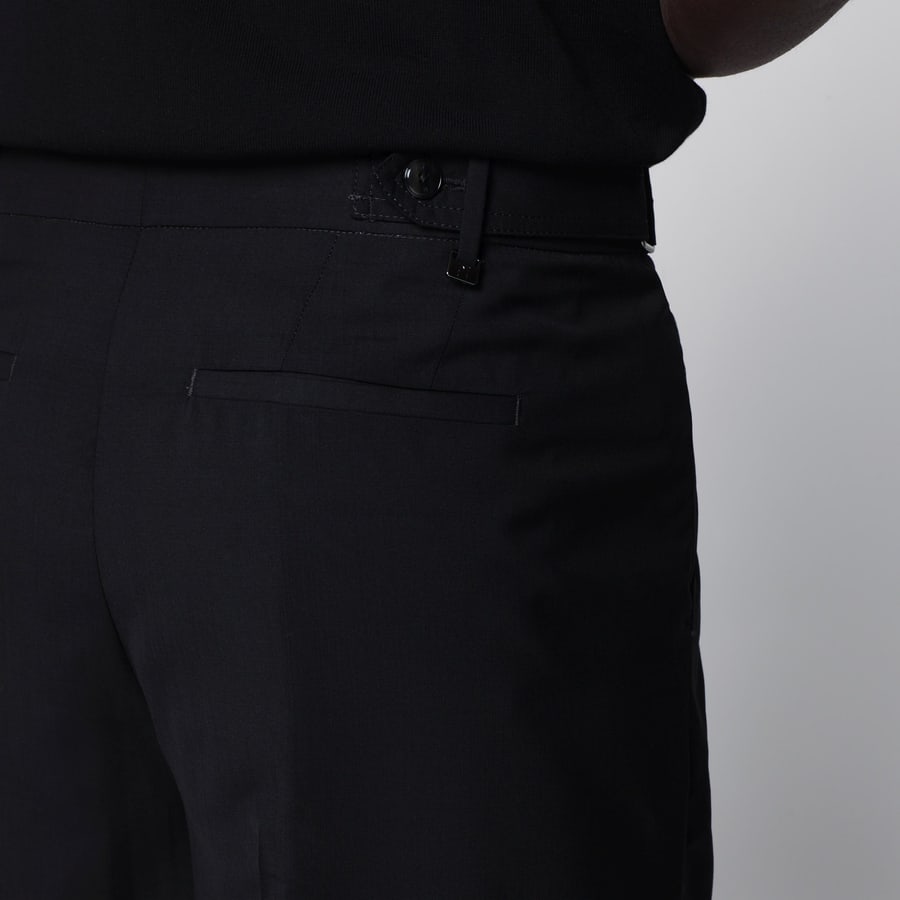 PT Torino Bermuda nero in cotone, view 5