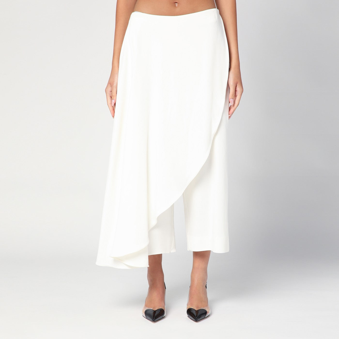 Alaïa Gonna pantalone asimmetrica bianca