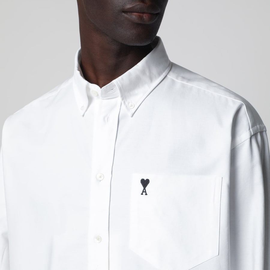 AMI Paris Camicia Ami de Coeur bianca, view 4