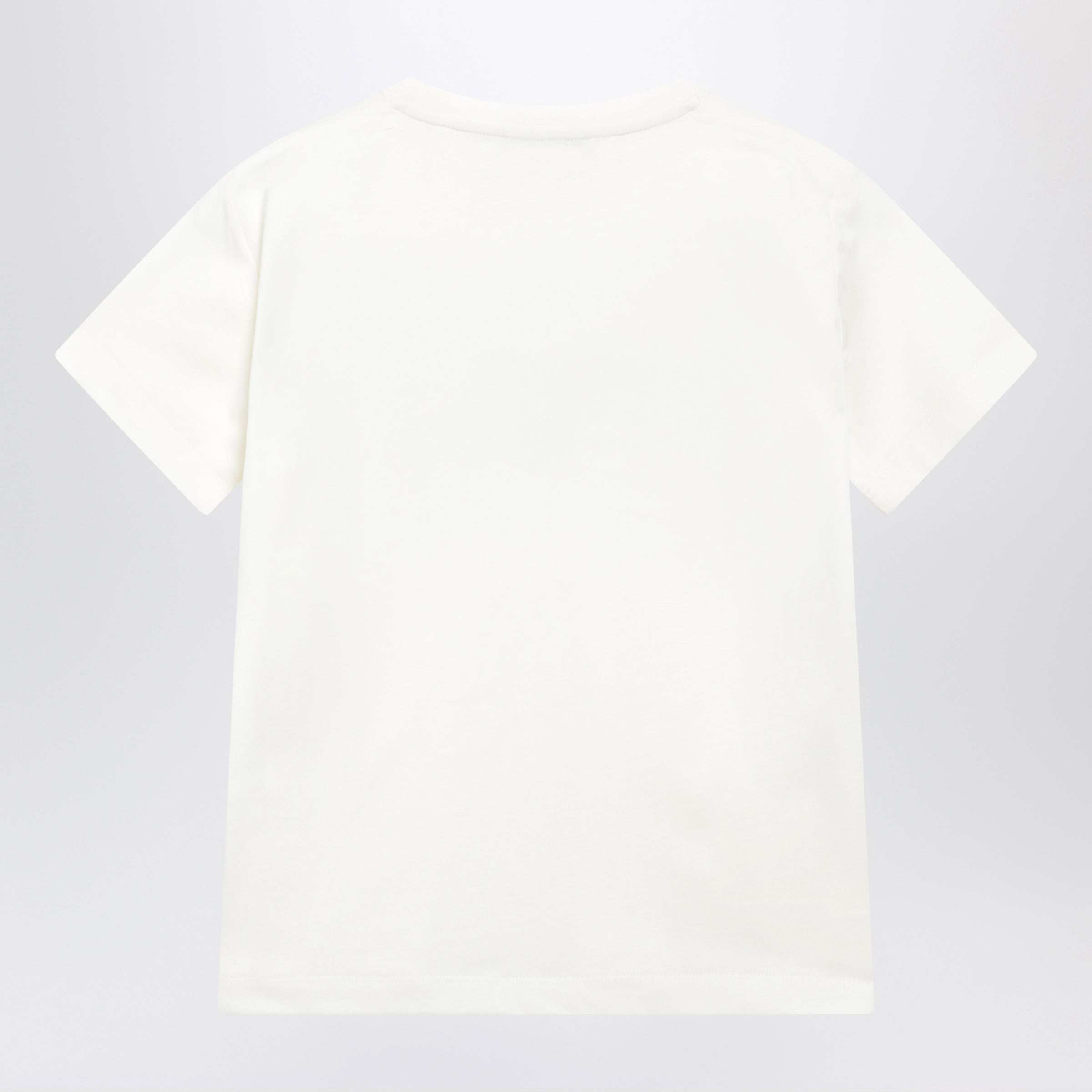 Golden Goose T-shirt bianca in cotone con stampa logo, view 2