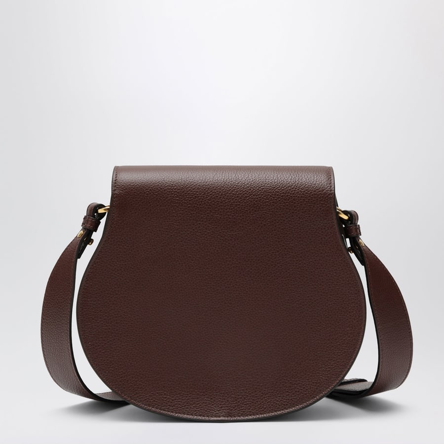 Chloé Borsa Saddle Marcie in pelle granata marrone, view 4