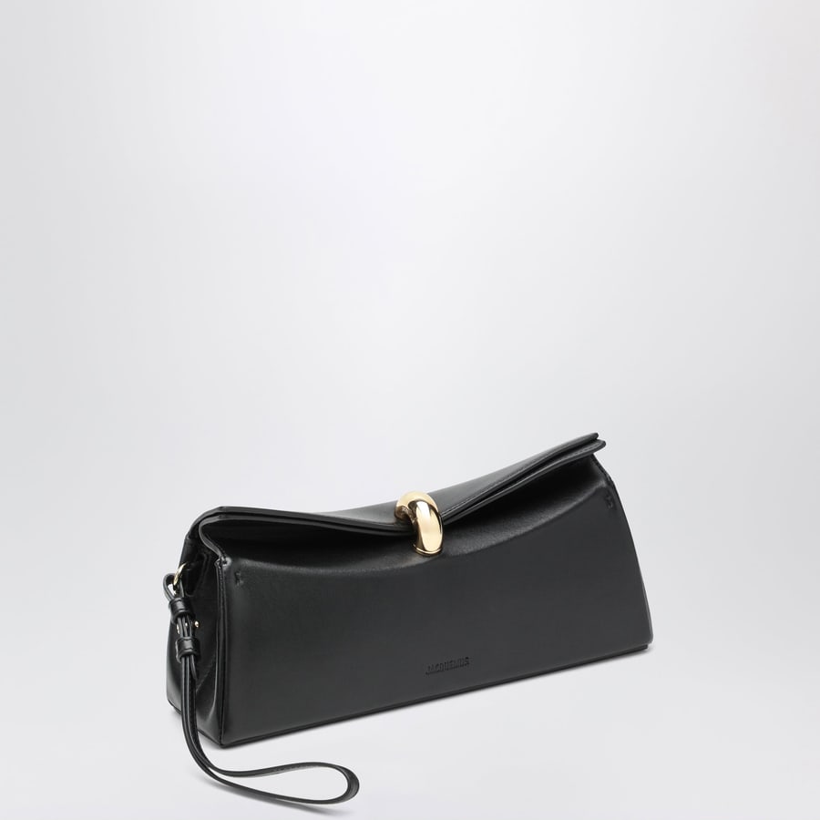 Jacquemus Pochette Valérie in pelle nera, view 3