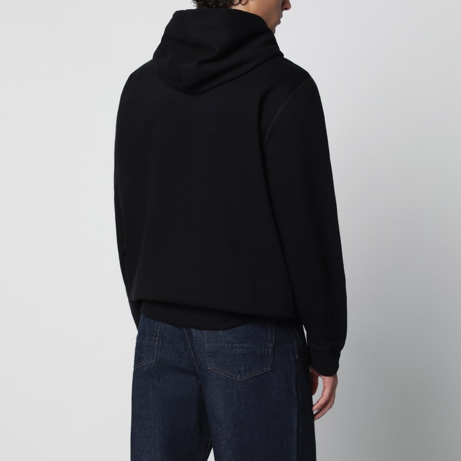 Polo Ralph Lauren Felpa con cappuccio nera in cotone, view 3