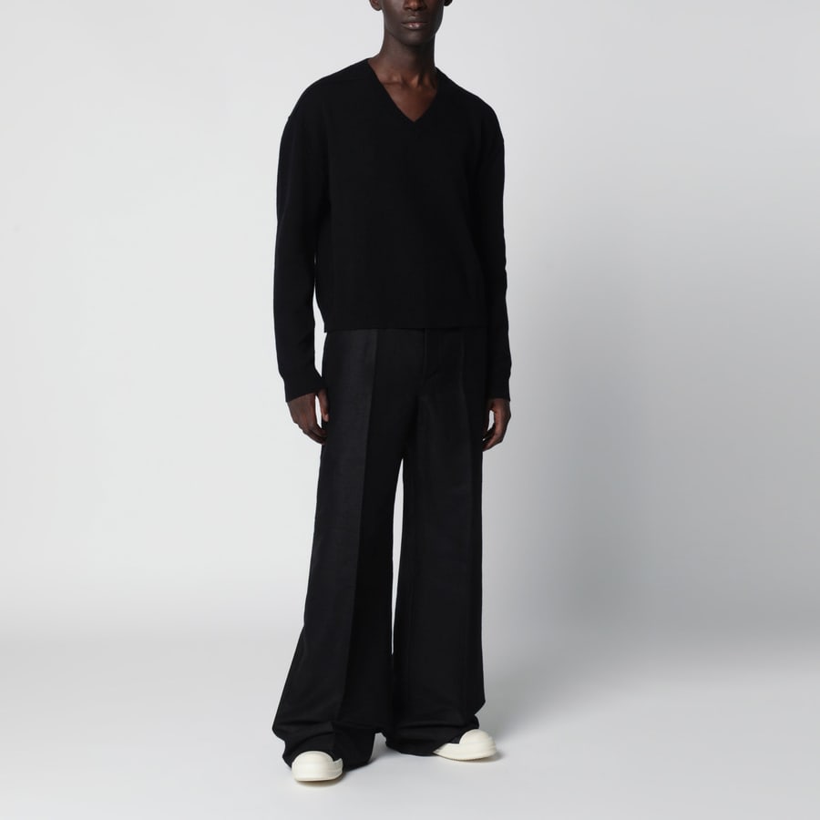 Rick Owens Pantaloni Tower neri, view 2