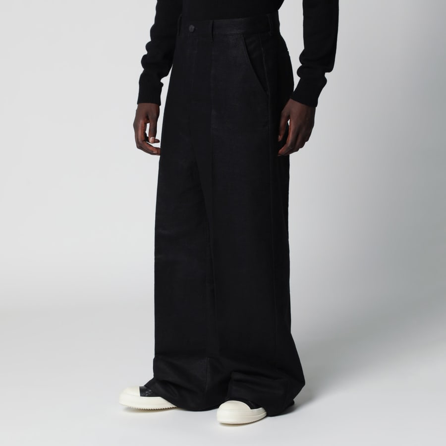 Rick Owens Pantaloni Tower neri, view 3