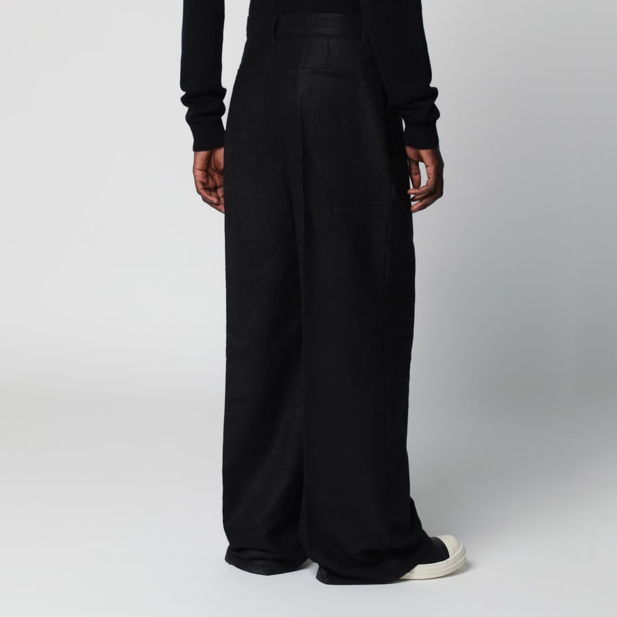 Rick Owens Pantaloni Tower neri, view 4