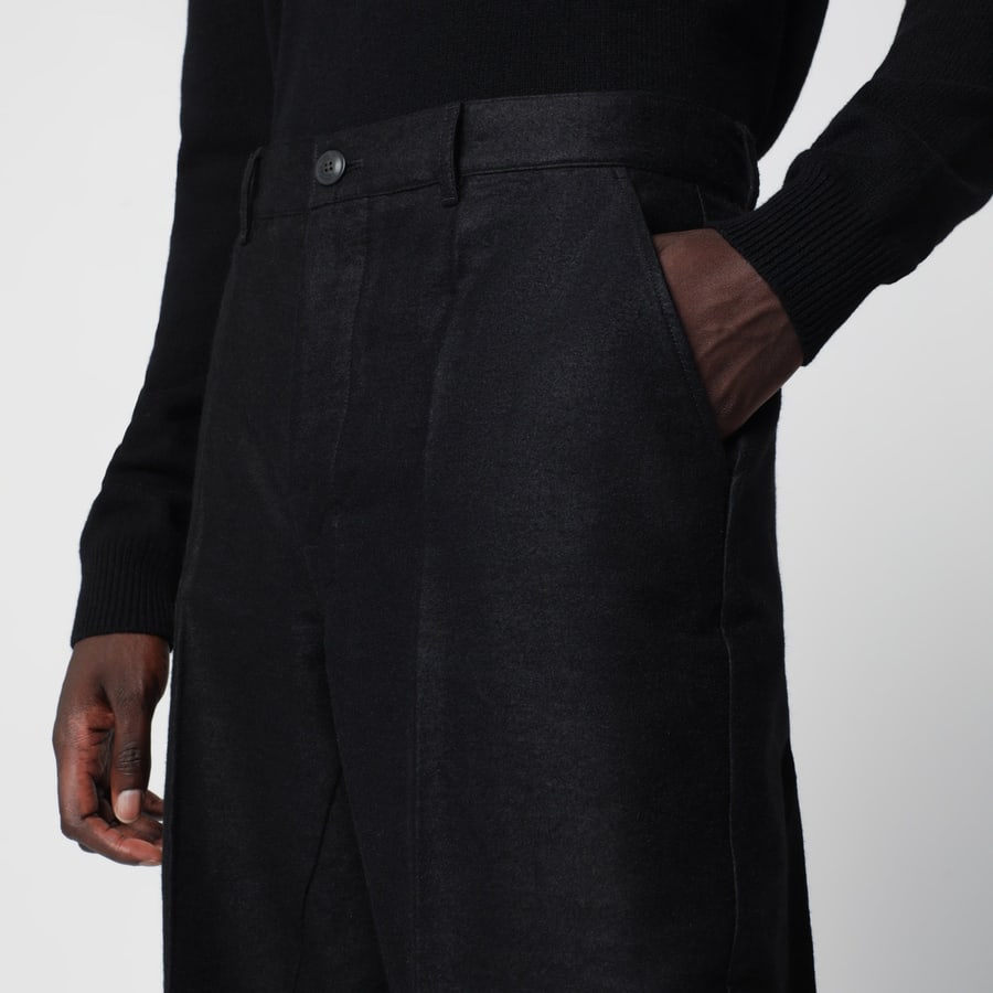 Rick Owens Pantaloni Tower neri, view 5