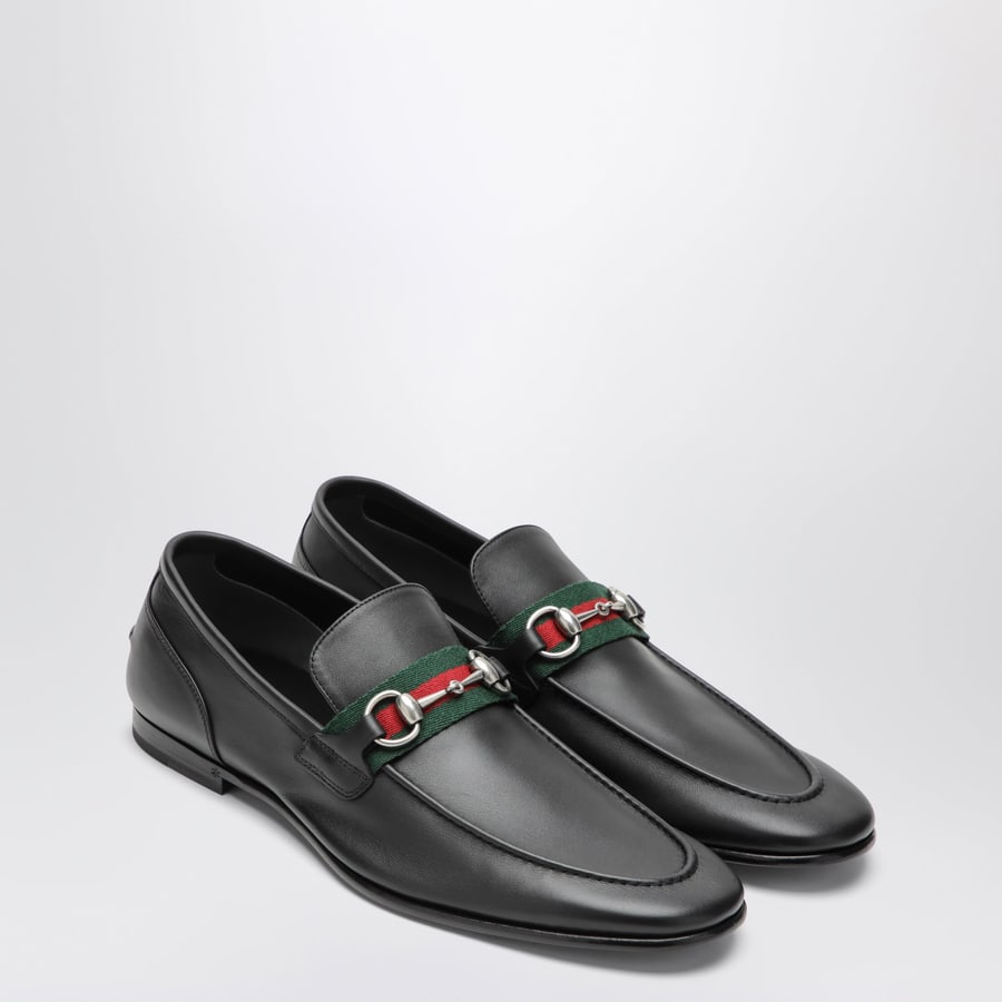 Gucci Mocassino Como nero in pelle, view 2