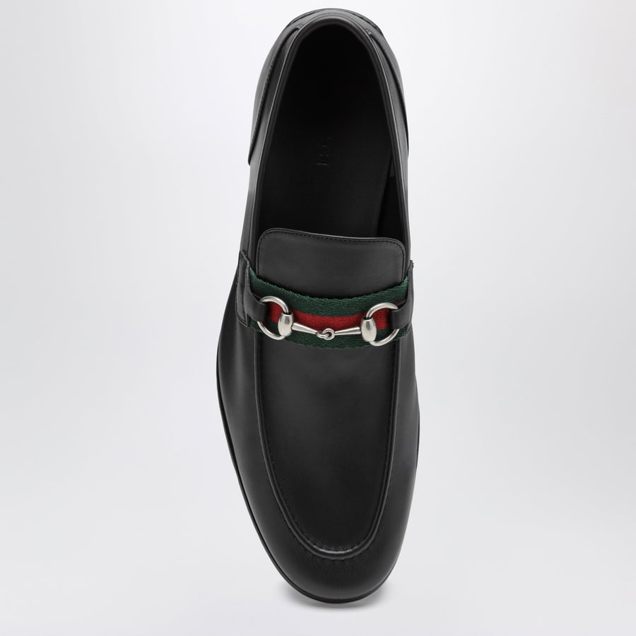Gucci Mocassino Como nero in pelle, view 3