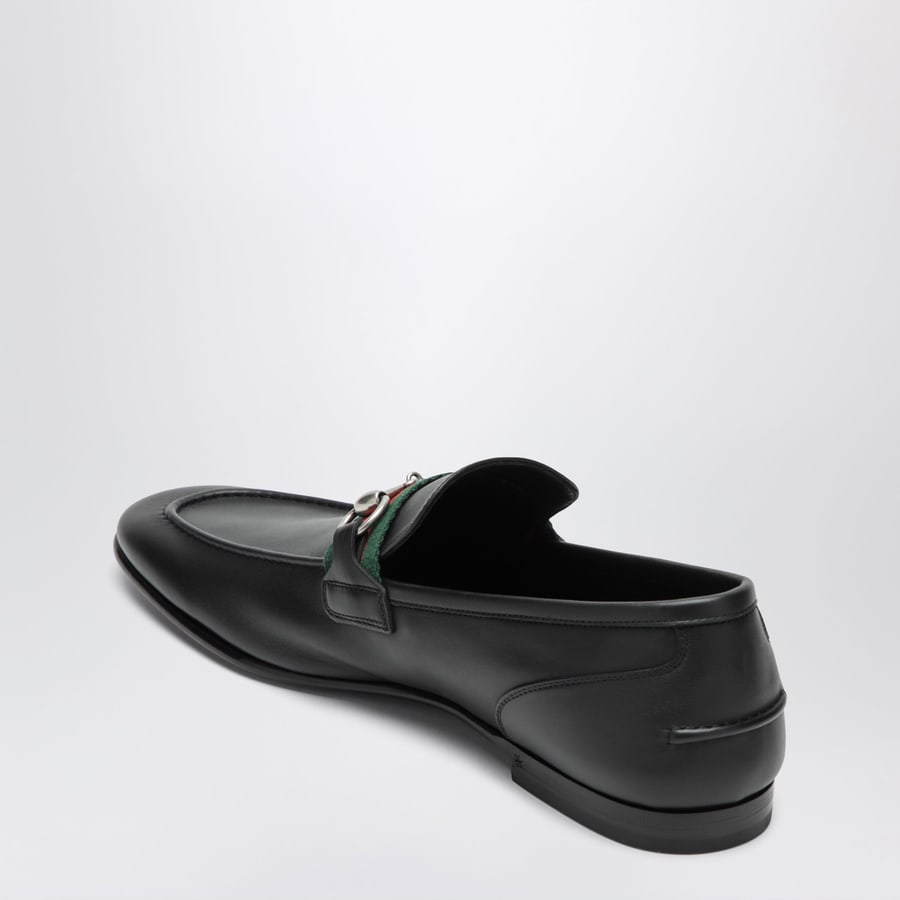 Gucci Mocassino Como nero in pelle, view 4