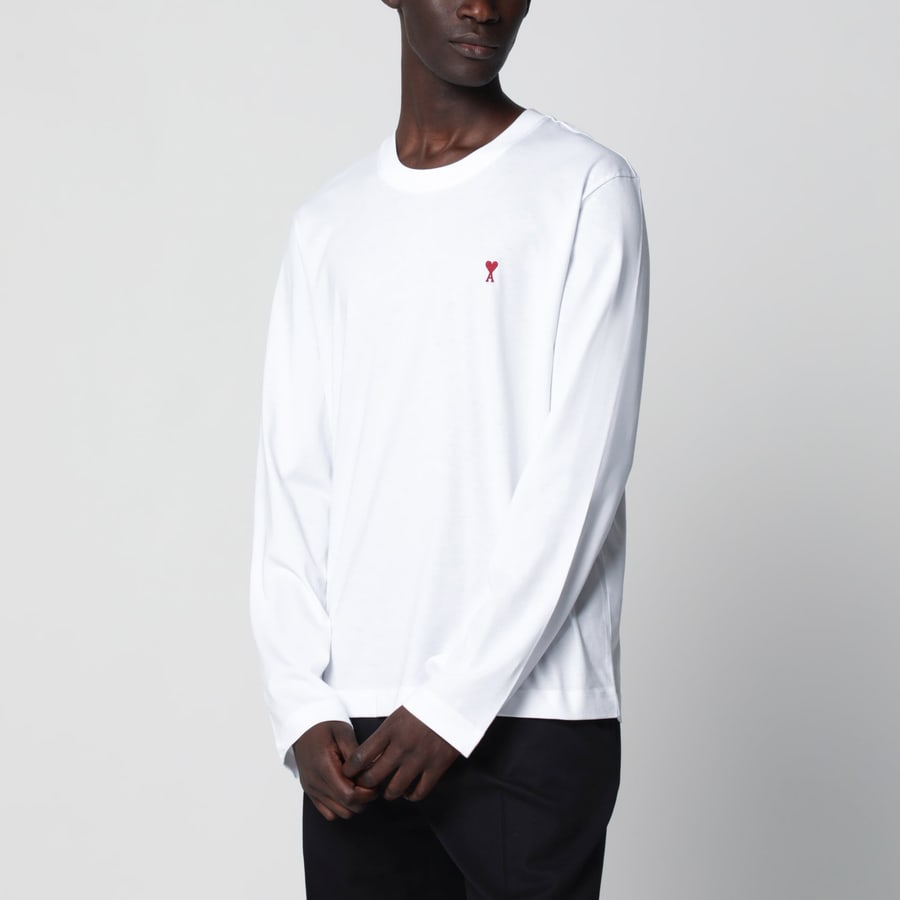 AMI Paris Maglia Ami De Coeur bianca