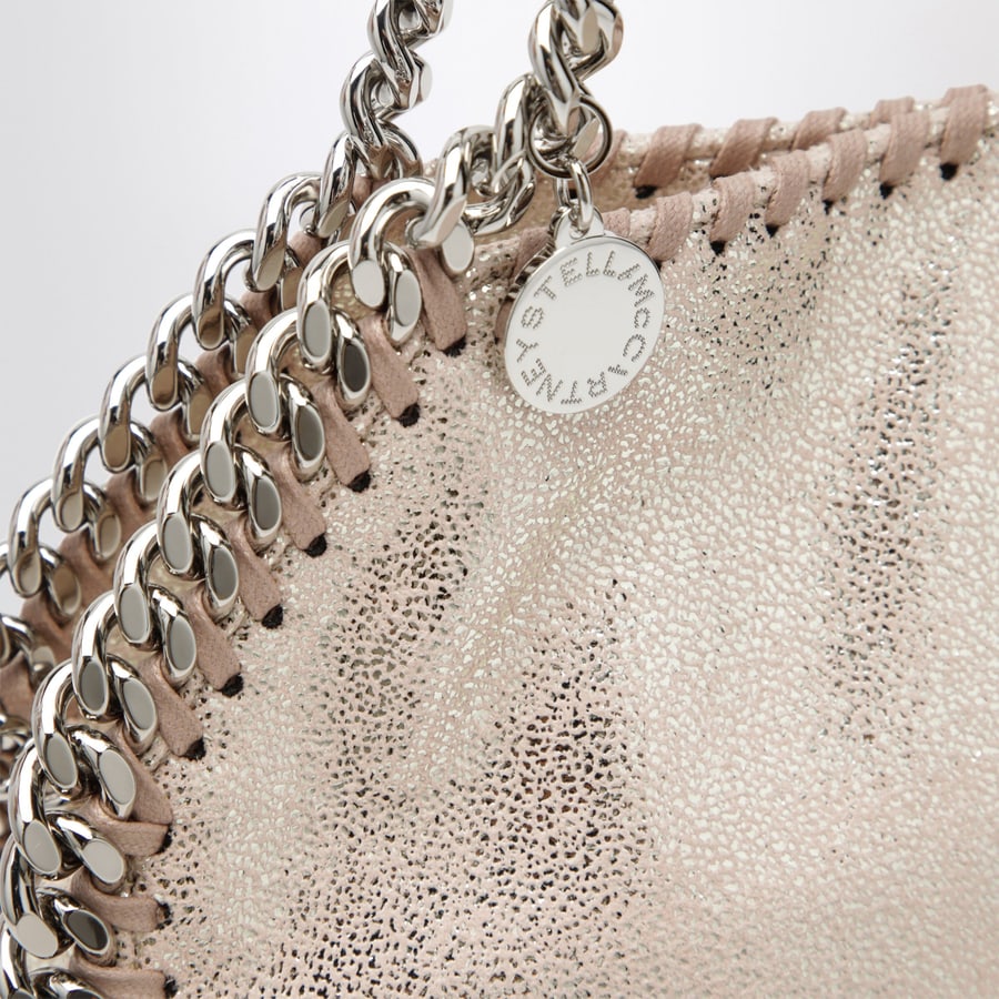 Stella McCartney Borsa Tote mini Falabella rosa chiara, view 6