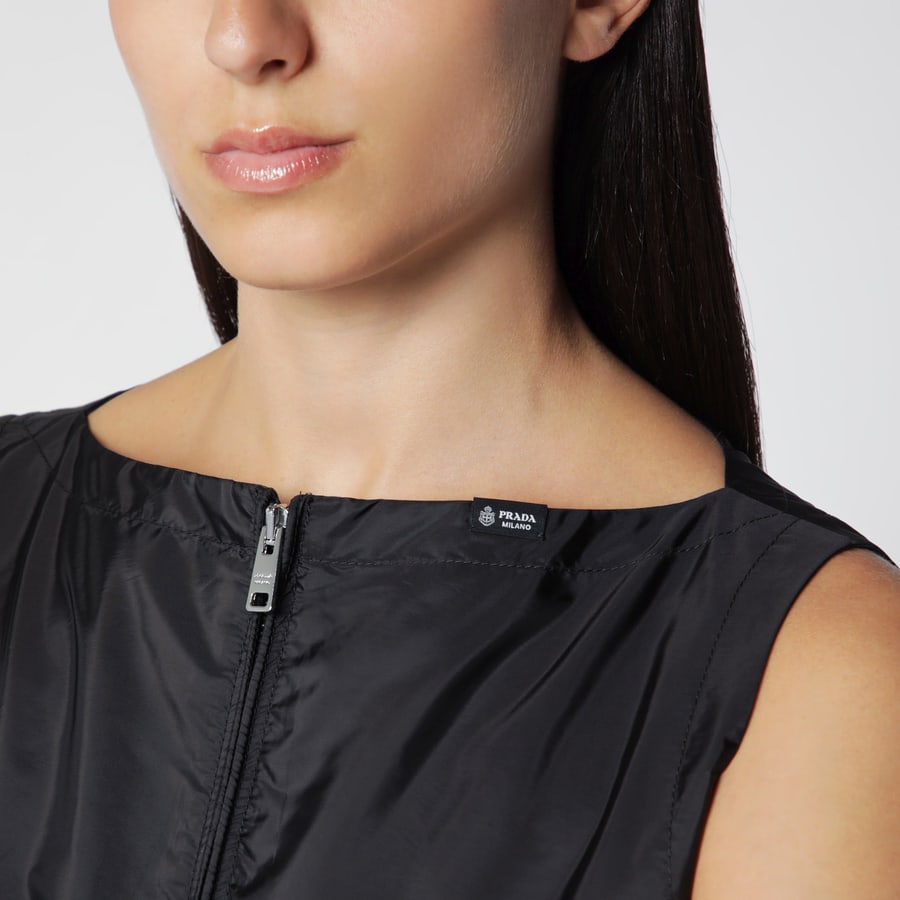 Prada Abito nero in Re-Nylon, view 4