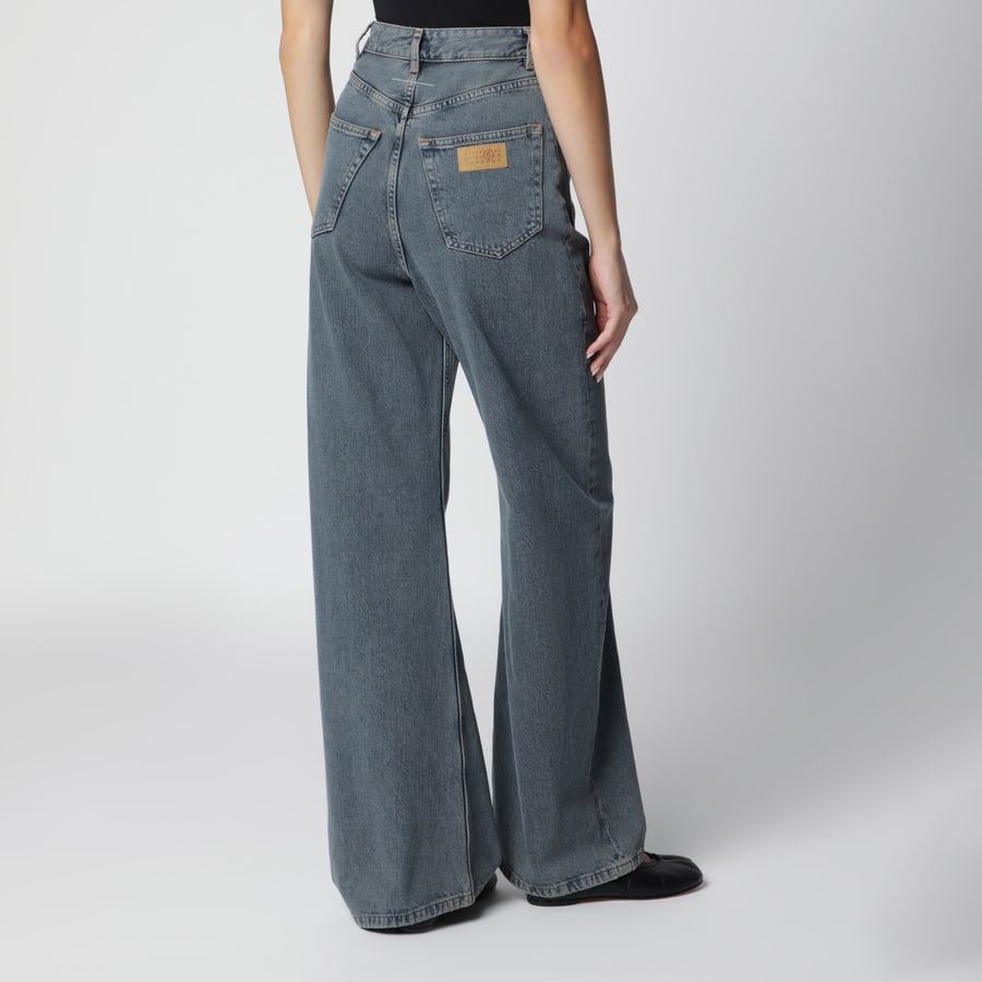 MM6 Jeans a gamba larga grigi, view 4