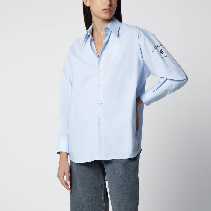 MM6 Camicia azzurra in cotone