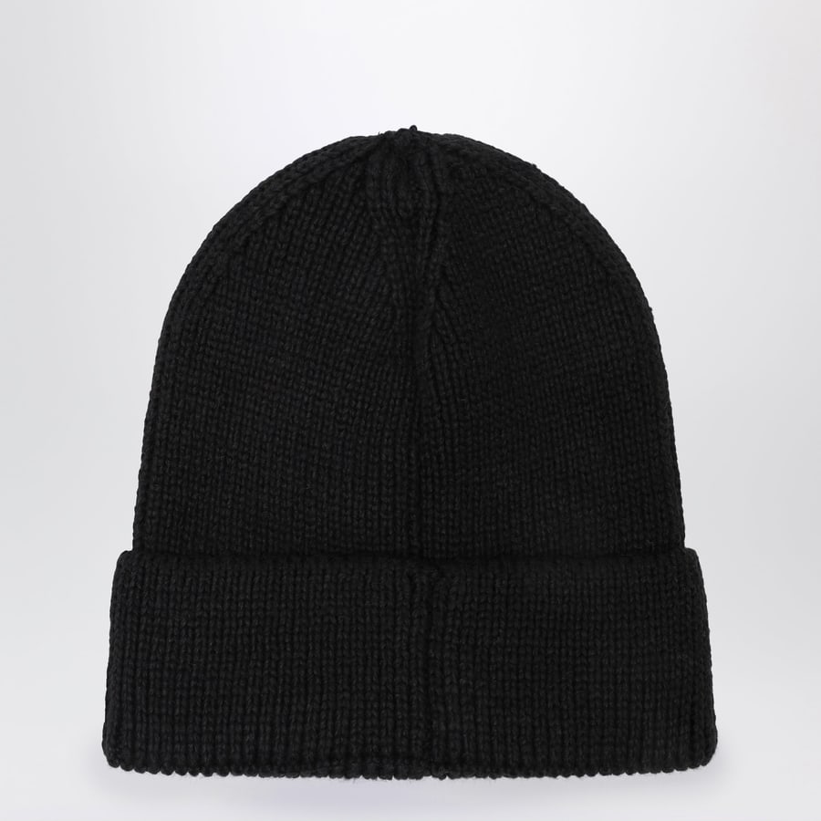 The North Face Berretto nero con patch logo, view 2