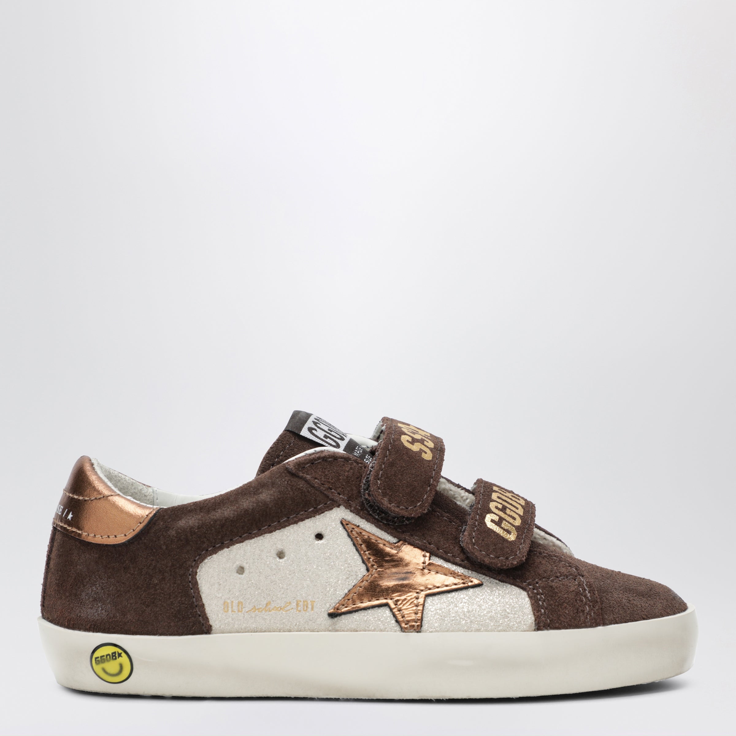 Golden Goose Sneakers Old School in suede sabbia/marrone
