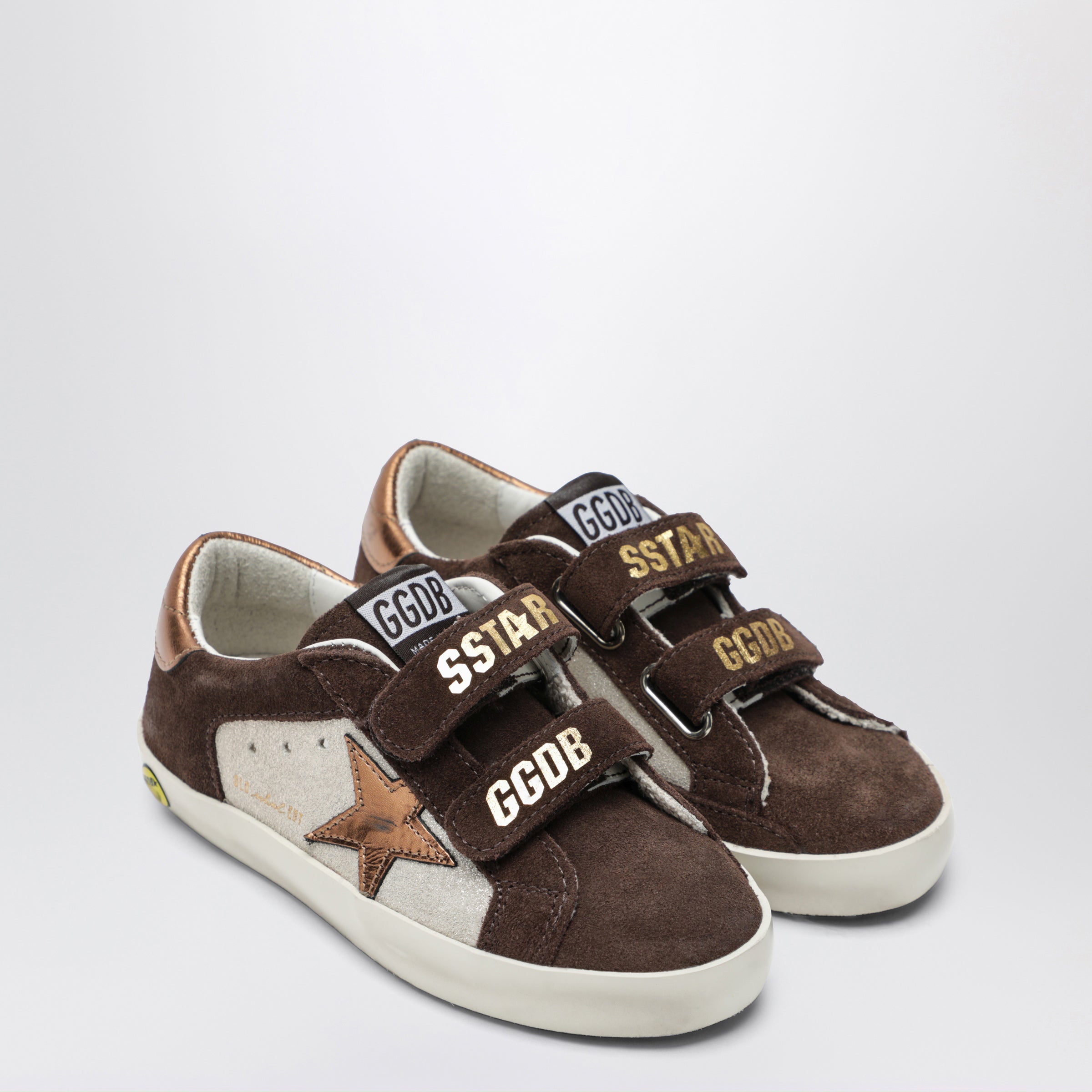 Golden Goose Sneakers Old School in suede sabbia/marrone, view 2