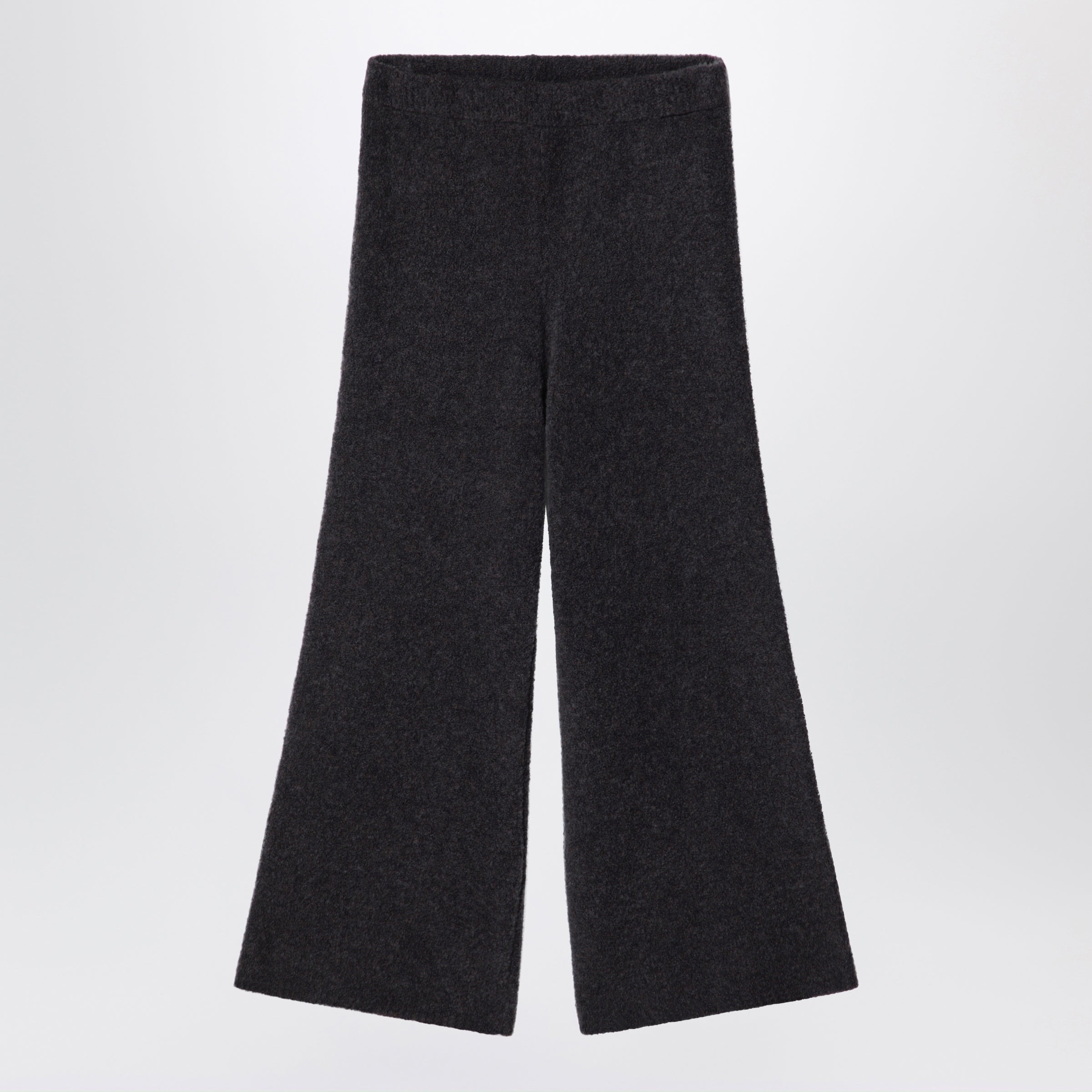 DOUUOD Pantaloni in maglia bouclé marrone ebano