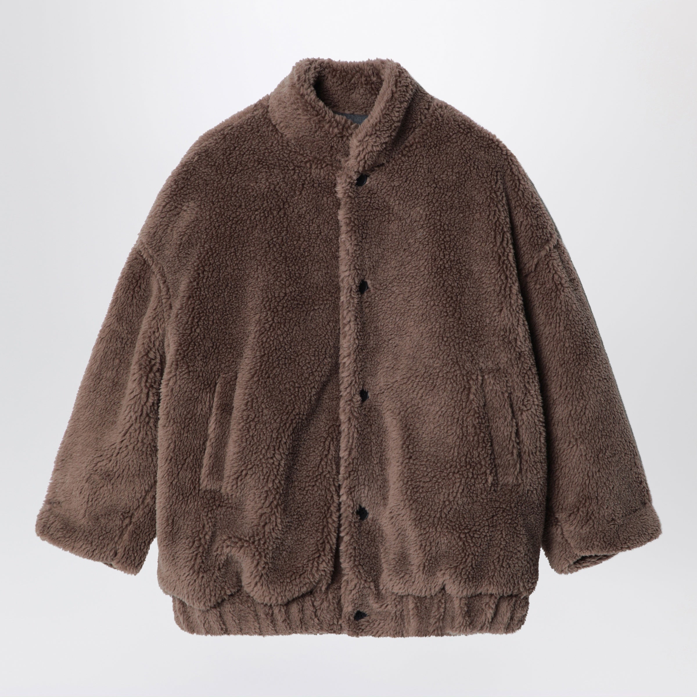 DOUUOD Giacca marrone effetto teddy
