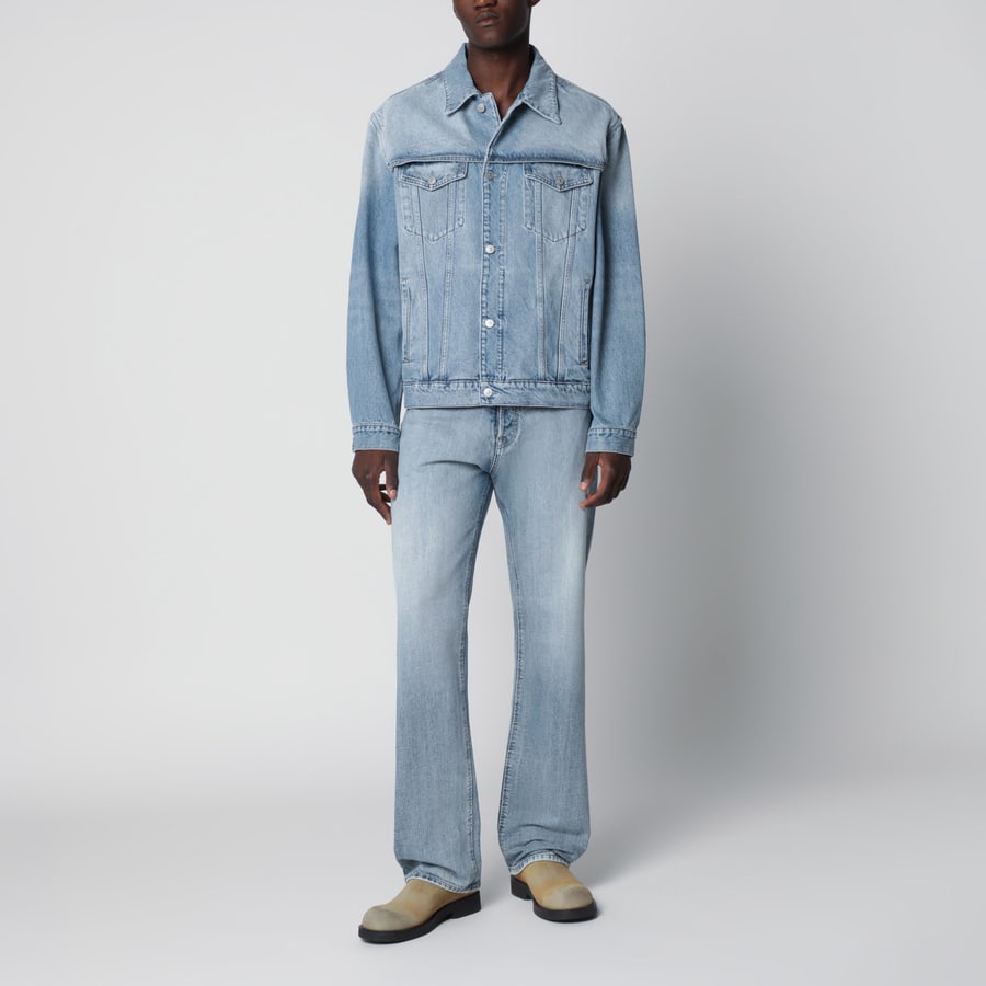 Maison Margiela Jeans patchwork in denim blu indaco, view 2