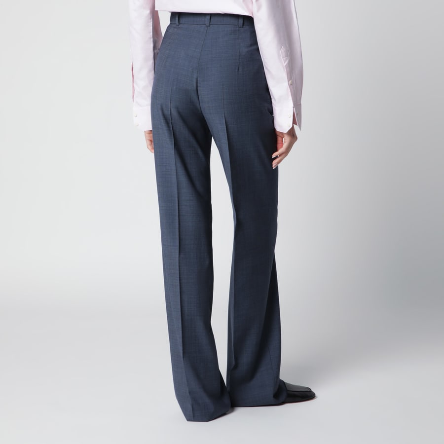 Max Mara Studio Pantalone classico in lana vergine blu, view 4