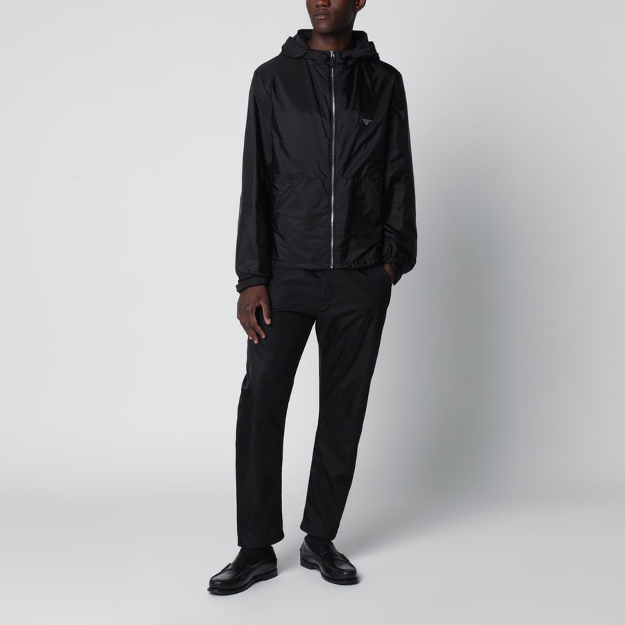 Prada Giubbotto nero in Re-Nylon, view 2