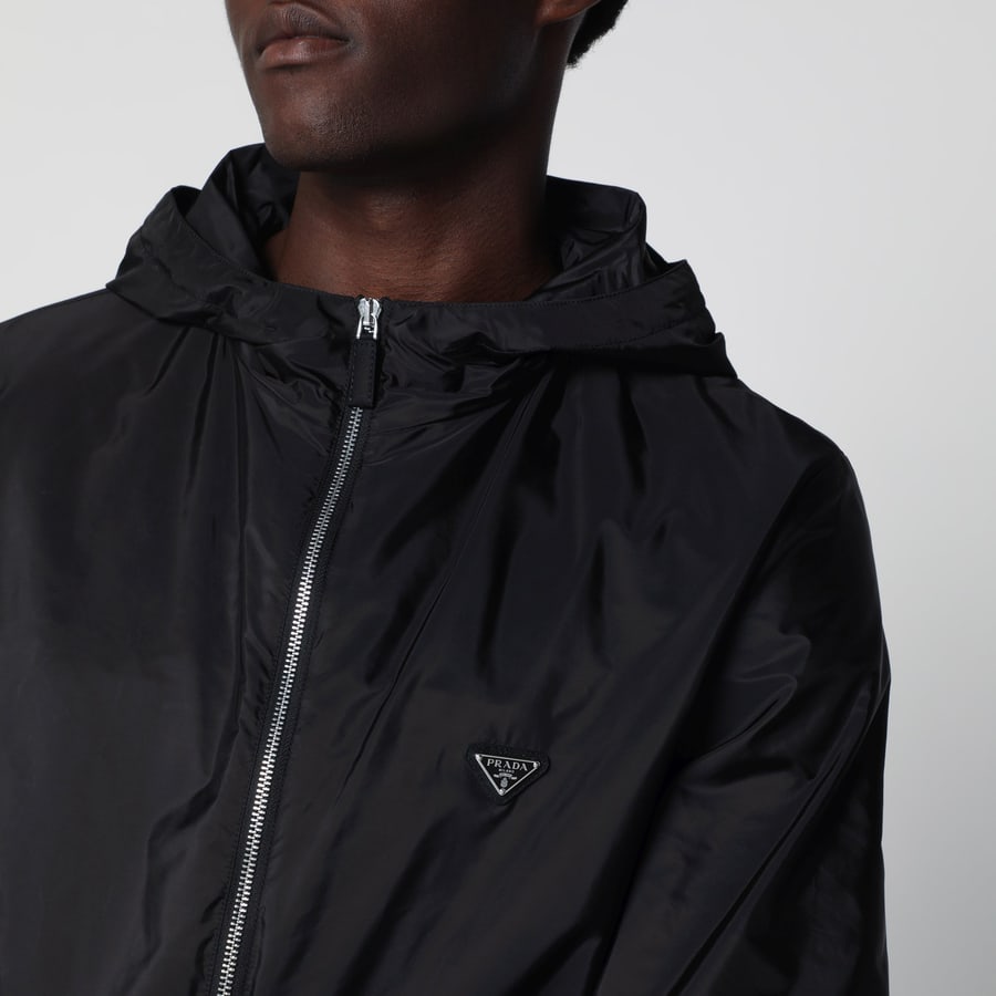 Prada Giubbotto nero in Re-Nylon, view 4