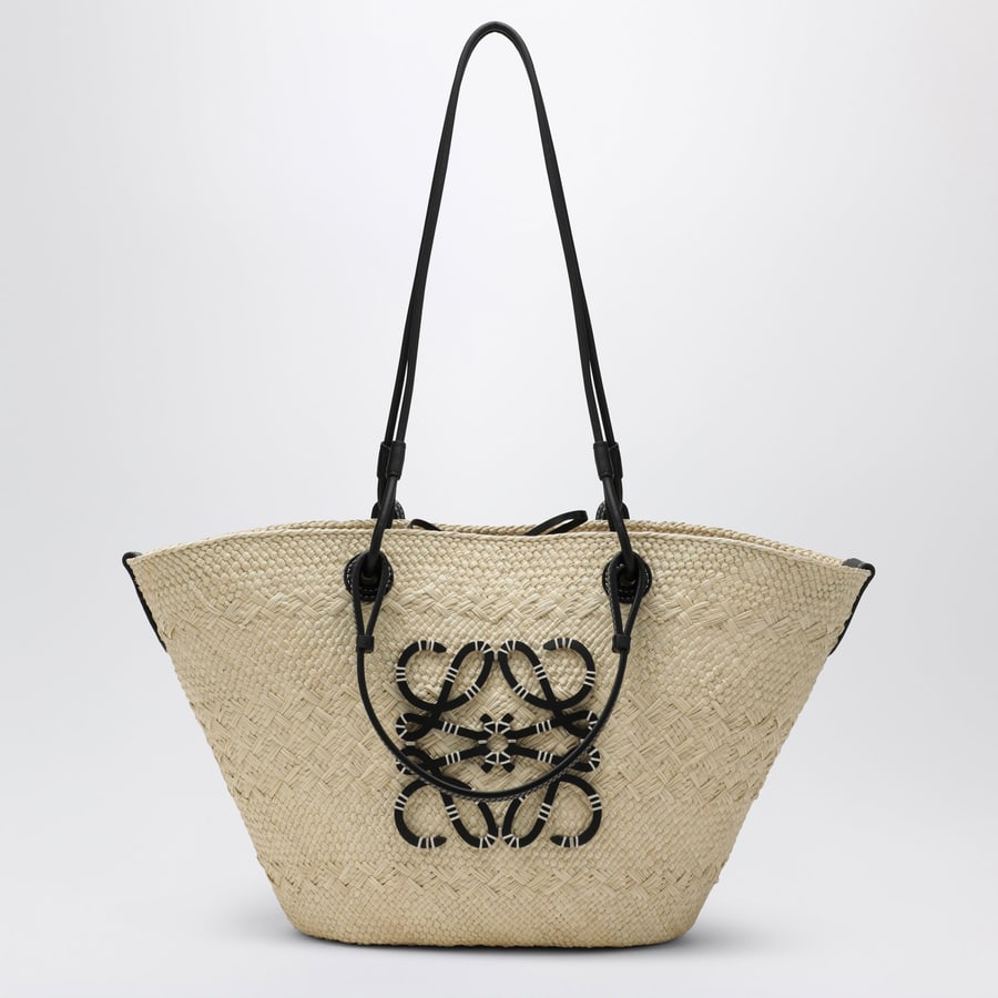 Loewe Borsa Anagram Basket media Natural/Black
