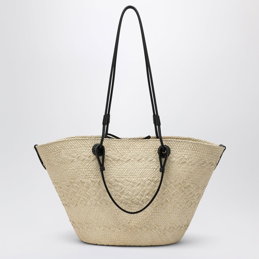 Loewe Borsa Anagram Basket media Natural/Black, view 4